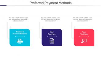 Preferred Payment Methods Ppt Powerpoint Presentation File Pictures Cpb