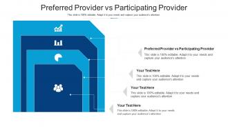 Preferred provider vs participating provider ppt powerpoint presentation icon graphics cpb