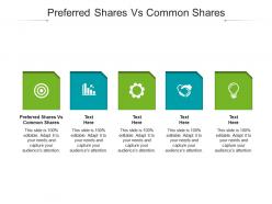 Preferred shares vs common shares ppt powerpoint presentation slides demonstration cpb