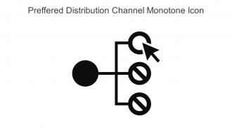 Preffered Distribution Channel Monotone Icon In Powerpoint Pptx Png And Editable Eps Format