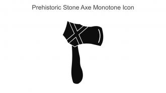 Prehistoric Stone Axe Monotone Icon In Powerpoint Pptx Png And Editable Eps Format