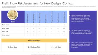 Preliminary Risk Assessment for New Design FMEA for Identifying Potential Problems and their Impact