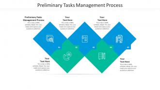 Preliminary tasks management process ppt powerpoint presentation example cpb