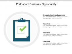 Preloaded business opportunity ppt powerpoint presentation portfolio mockup cpb