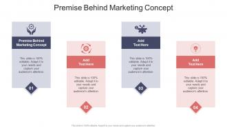 Premise Behind Marketing Concept In Powerpoint And Google Slides Cpb