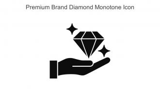 Premium Brand Diamond Monotone Icon In Powerpoint Pptx Png And Editable Eps Format