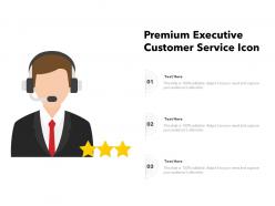 Premium executive customer service icon