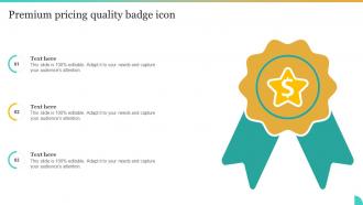 Premium Pricing Quality Badge Icon