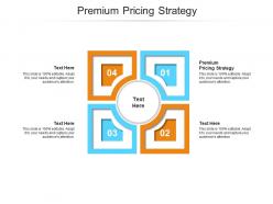 Premium pricing strategy ppt powerpoint presentation icon good cpb