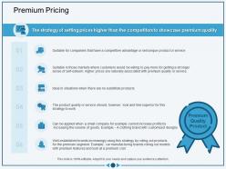 Premium pricing volume of goods ppt powerpoint presentation infographics outline