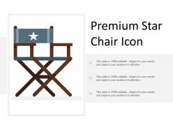 Premium star chair icon