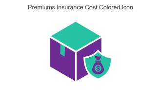 Premiums Insurance Cost Colored Icon In Powerpoint Pptx Png And Editable Eps Format