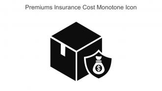 Premiums Insurance Cost Monotone Icon In Powerpoint Pptx Png And Editable Eps Format