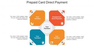 Prepaid card direct payment ppt powerpoint presentation pictures designs cpb