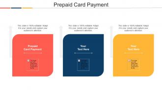 Prepaid Card Payment Ppt Powerpoint Presentation Professional Graphics Cpb