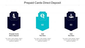 Prepaid Cards Direct Deposit Ppt Powerpoint Presentation Summary Layout Cpb