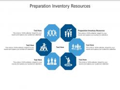 Preparation inventory resources ppt powerpoint presentation summary deck cpb