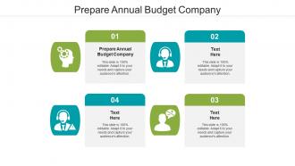 Prepare annual budget company ppt powerpoint presentation icon graphics design cpb