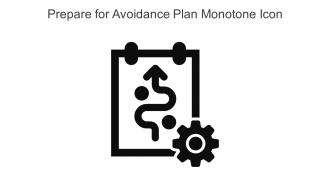 Prepare For Avoidance Plan Monotone Icon In Powerpoint Pptx Png And Editable Eps Format
