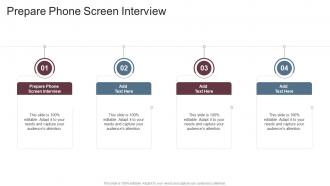 Prepare Phone Screen Interview In Powerpoint And Google Slides Cpb