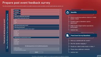 Prepare Post Event Feedback Survey Plan For Smart Phone Launch Event