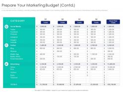 Prepare Your Marketing Budget Contd Internet Marketing Strategy And Implementation Ppt Graphics