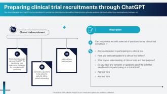 Preparing Clinical Trial Recruitments Through Chatgpt Unleashing Healthcare Ppt Slide AI SS V