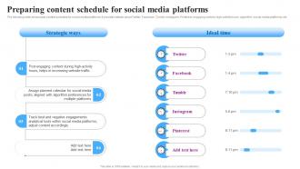 Preparing Content Schedule For Goviral Social Media Campaigns And Posts For Maximum Engagement
