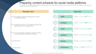 Preparing Content Schedule For Social Media Implementing Viral Marketing Strategies To Influence
