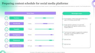 Preparing Content Schedule For Social Media Platforms Hosting Viral Social Media Campaigns