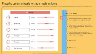 Preparing Content Schedule For Social Media Platforms Using Viral Networking