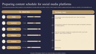Preparing Content Schedule For Social Media Platforms Viral Advertising Strategy To Increase