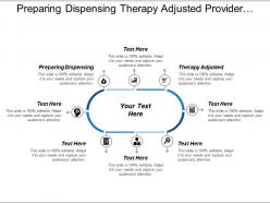 Preparing dispensing therapy adjusted provider receive decision report
