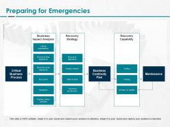 Preparing for emergencies ppt powerpoint presentation inspiration