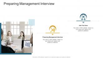 Preparing Management Interview In Powerpoint And Google Slides Cpb