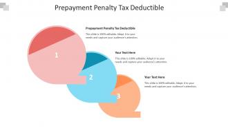 Prepayment penalty tax deductible ppt powerpoint presentation icon example cpb