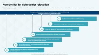 Prerequisites For Data Center Relocation Costs And Benefits Of Data Center Deployment