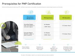 Prerequisites for pmp certification pmp certification it ppt file clipart