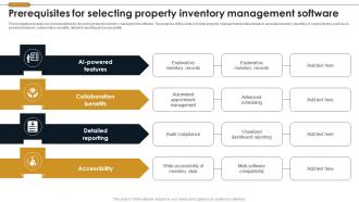Prerequisites For Selecting Property Inventory Management Software