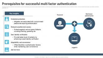 Prerequisites For Successful Multi Factor Authentication