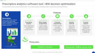 Prescriptive Software Tool IBM Decision Unlocking The Power Of Prescriptive Data Analytics SS