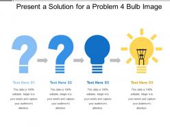 Present a solution for a problem 4 bulb image
