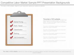 Present competitive labor market sample ppt presentation backgrounds