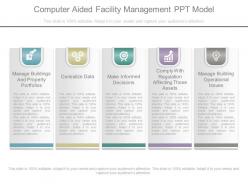 Present computer aided facility management ppt model