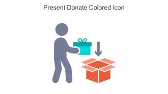 Present Donate Colored Icon In Powerpoint Pptx Png And Editable Eps Format