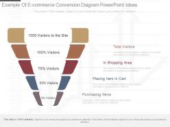 Present example of e commerce conversion diagram powerpoint ideas