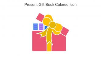 Present Gift Book Colored Icon In Powerpoint Pptx Png And Editable Eps Format