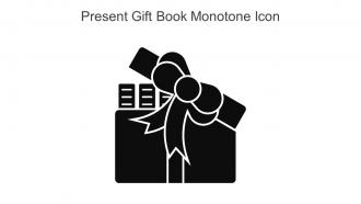 Present Gift Book Monotone Icon In Powerpoint Pptx Png And Editable Eps Format