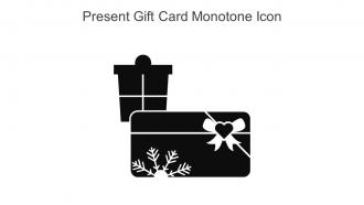 Present Gift Card Monotone Icon In Powerpoint Pptx Png And Editable Eps Format