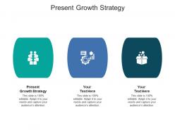 Present growth strategy ppt powerpoint presentation summary sample cpb